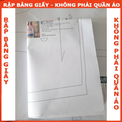 Rập đầm cổ sen - Rập giấy A0 mã R346 (BẢN VẼ)