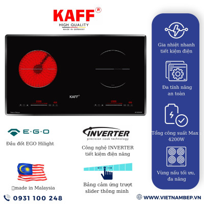 Bếp điện từ đôi KAFF KF-SD300IC - Hàng chính hãng