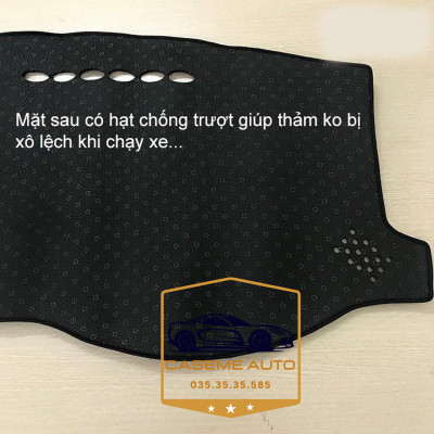 [HYUNDAI I10] Thảm Taplo 3 Lớp Dành Cho Xe HYUNDAI I10, Nhung Lông Cừu Và Da Vân Carbon Cao Cấp - Hàng Chính Hãng
