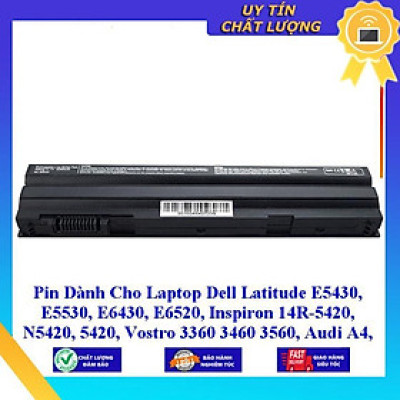 Pin dùng cho Laptop Dell Latitude E5430 E5530 E6430 E6520 Inspiron 14R-5420 N5420 5420 Vostro 3360 3460 3560 - Hàng Nhập Khẩu MIBAT738