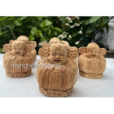 Tượng thần tài bằng gỗ ngọc am thơm nức kt cao 13×10×10cm