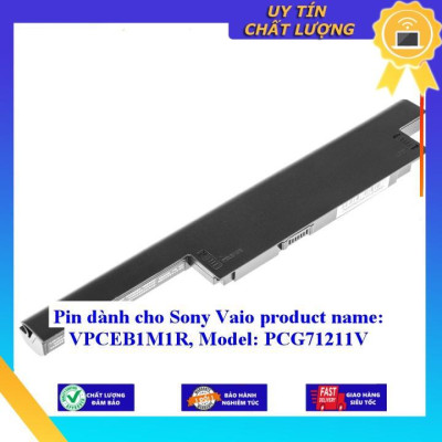 Pin dùng cho Sony Vaio product name: VPCEB1M1R Model: PCG71211V - Hàng Nhập Khẩu MIBAT991