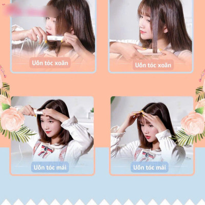 Phụ kiện tóc -Dụng cụ tạo kiểu tóc đa năng mini có hộp , nhỏ gọn tiện lợi khi đi du lịch