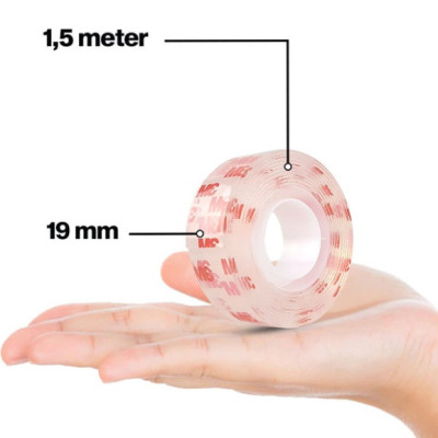 Băng dính hai mặt siêu dính trong suốt 3M SCOTCH 410-S19, 19 mm x 1.5 m, 19mm x 4m