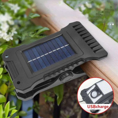 Đèn Kẹp Năng Lượng Mặt Trời Cảm Biến Cơ Thể Chống Nước, Đèn Sân Vườn Siêu Sáng Đa Chức Năng - HÀNG CHÍNH HÃNG MINIIN