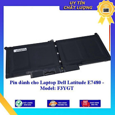 Pin dùng cho Laptop Dell Latitude E7480 - Model: F3YGT - Hàng Nhập Khẩu New Seal