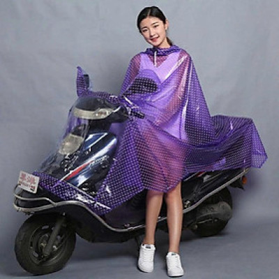Áo Mưa 1 và 2 Đầu Cánh Dơi Chấm Bi Thời Trang Chất Liệu dẻo mềm - hàng việt