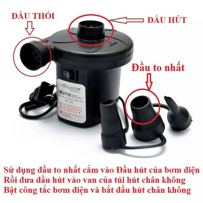 Bơm Điện 2 Chiều, Bơm Và Hút Chân Không Cao Cấp - Hàng Chính Hãng ( Màu ngẫu nhiên)