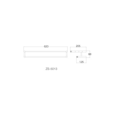 Giá để khăn 60cm INOX SUS 304 ZS-5013