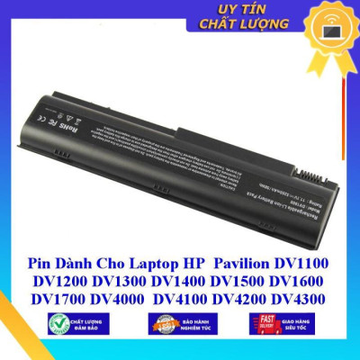 Pin dùng cho Laptop HP Pavilion DV1100 DV1200 DV1300 DV1400 DV1500 DV1600 DV1700 DV4000 DV4100 DV4200 DV4300 DV5000 - Hàng Nhập Khẩu MIBAT92