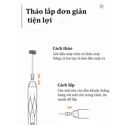 Máy đánh trứng, tạo bọt sữa cafe SOKANY thiết kế cầm tay cỡ nhỏ tiện dụng cho gia đình - SK201A - HÀNG CHÍNH HÃNG