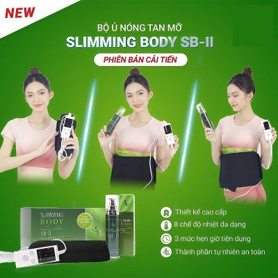 Bộ Ủ Nóng Tan Mỡ SLIMMING BODY 2 Đánh Bay Mỡ Bụng, Đùi Hiệu Quả - Bản cải tiến 2021 Chức năng hẹn giờ tắt.
