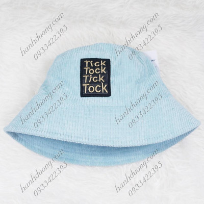 Mũ bo cụp mũ bucket cụp nhung đũa thêu mặt da chữ vành nhỏ 6cm, phía trong may lót cao cấp phù hợp cho nữ