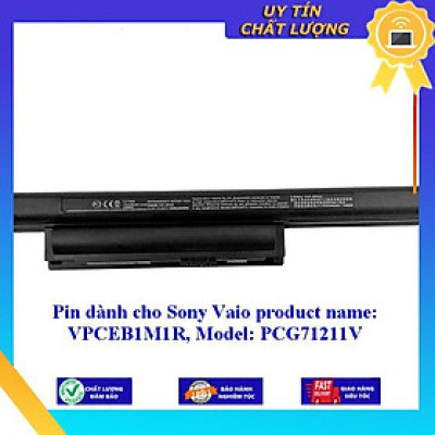 Pin dùng cho Sony Vaio product name: VPCEB1M1R Model: PCG71211V - Hàng Nhập Khẩu MIBAT991