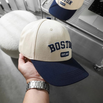 Nón kết, mũ lưỡi trai BOSTON phối vải Kaki đẹp Form chuẩn thời trang (Ảnh thật)