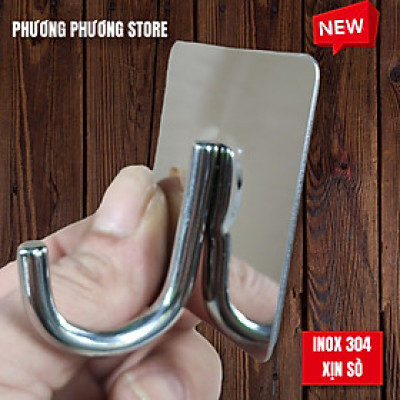 COMBO MÓC DÁN TƯỜNG INOX 304 CAO CẤP – KHÔNG CẦN KHOAN, CHỐNG GỈ, CHỊU LỰC CỰC TỐT