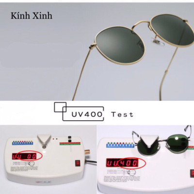 Kính râm, Kính mát Mắt Tròn Nhỏ Phong Cách Retro - Tròng Thủy Tinh
