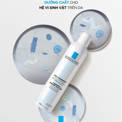 Xịt Khoáng Làm Dịu Và Bảo Vệ Da La Roche-Posay Thermal Spring Water (300ml) - TẶNG MÓC KHÓA