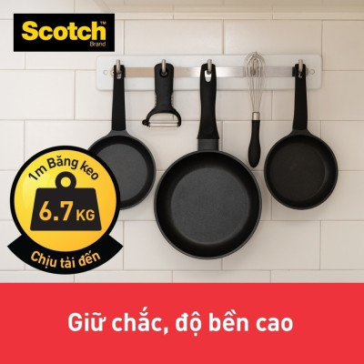 Băng dính hai mặt siêu dính 3M SCOTCH 414-S19, 19 mm x 1.5 m, 19mm x 4m