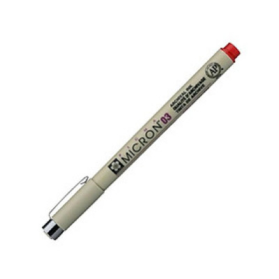 Bút Đi Nét Sakura Pigma Micron 03 XSDK03#19 - Màu Đỏ