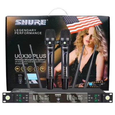 Micro Không Dây SHURE UGX30 PLUS - Âm Thanh Cực hay - Chống Hú Tốt - Hàng Chính Hãng