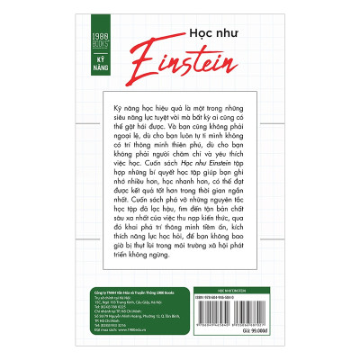 Học Như Einstein: Cuốn Sách Tập Hợp Những Bí Quyết Học Tập Giúp Bạn Ghi Nhớ Nhiều Hơn, Học Nhanh Hơn, Có Thể Đạt Được Kết Quả Tốt Hơn Trong Thời Gian Ngắn Nhất. (Quà Tặng: Cây Viết Galaxy )