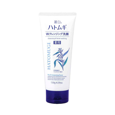 Sữa Rửa Mặt Tẩy Trang Và Dưỡng Trắng Da Reihaku Hatomugi (Tuýp 130 G)