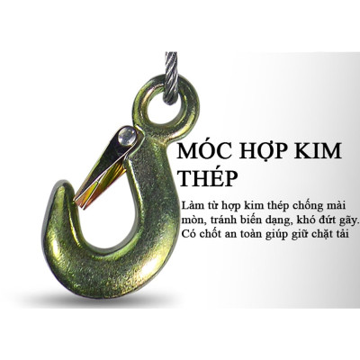 Tời Quay Tay ABG 2000LBS 907Kg - Máy Tời Xây Dựng Xoay Cầm Tay Chuyên Dùng Để Nâng Hạ Hàng Hóa , Máy Móc - Loại 2 Chiều - Hàng Chính Hãng