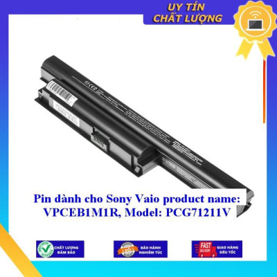 Pin dùng cho Sony Vaio product name: VPCEB1M1R Model: PCG71211V - Hàng Nhập Khẩu MIBAT991