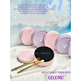 HỘP GẠT VỆ SINH CỌ TRANG ĐIỂM GECOMO LẤY ĐI PHẤN THỪA TRÊN CỌ TRANG ĐIỂM 