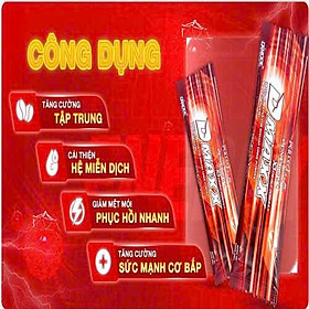 DMAXX thức uống bổ sung vitamin năng lượng không đường DAMODE 33 gói màu đỏ mỗi gói 2,2gr