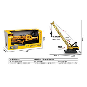 678 - 9011E Đồ chơi mô hình cần cẩu quán tính chạy đà (KT 29.5x11x14cm)