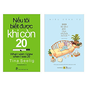 Combo 2 Cuốn Sách Hay: Nếu Tôi Biết Được Khi Còn 20 (Tái Bản) + 999 Lá Thư Gửi Cho Chính Mình - Mong Bạn Trở Thành Phiên Bản Hạnh Phúc Nhất (Phần 2) / Những Cuốn Sách Bán Chạy Nhất (Tặng Kèm Bookmark Happy Life)