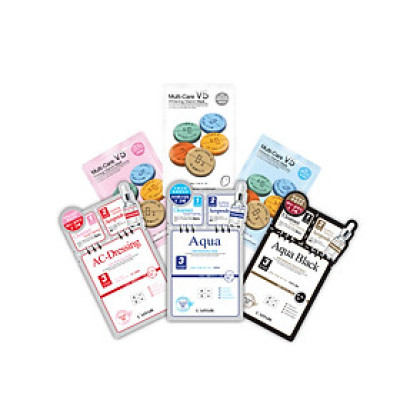 Combo 6 mặt nạ dưỡng trắng, cấp ẩm, săn chắc da Rainbow L