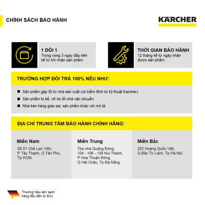 Máy Phun Rửa Áp Lực Cao Karcher K2 Horizontal