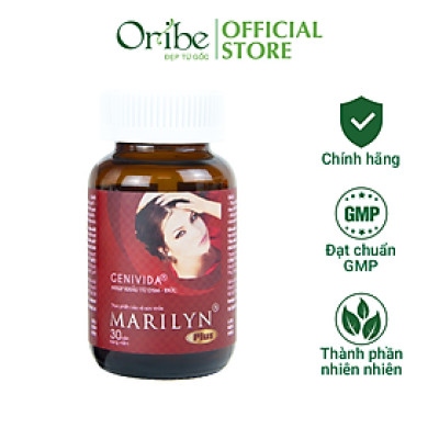 Viên Uống Nội Tiết Tố Nữ Marilyn Plus Dân Khang Giảm Khô Hạn Tăng Sinh Lý Nữ Điều Hòa Kinh Nguyệt Hộp 30 viên