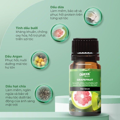 Combo gội xã tinh chất bưởi Grapefruit Shampoo Grapefruit Conditioner cao cấp độc quyền Damode 670ml