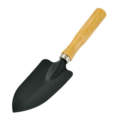 Xẻng làm vườn (8.5 X 28cm) cán gỗ nhỏ gọn tiện dụng Echo Metal - Hàng nội địa Nhật Bản.