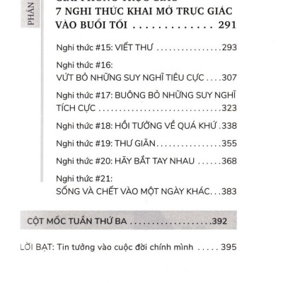 21 NGHI THỨC KHAI MỞ TRỰC GIÁC