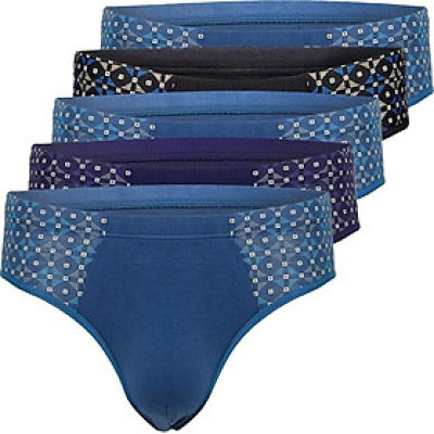 SET 5 quần lót tam giác sườn hoa văn các loại ( Mẫu 118/119)