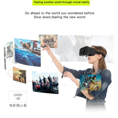 Kính Thực Tế Ảo VR SHINECON G10 Cho Điện Thoại 4.8 - 6.9 inch Điện Thoại Thông Minh Phiên Bản 2022 Có Tai Nghe - Hàng Chính Hãng