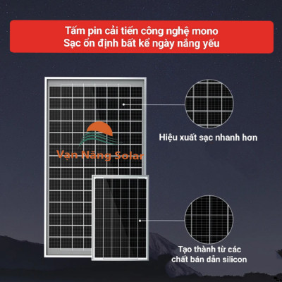 Đèn năng lượng mặt trời chống lóa Vạn Năng Solar 300w