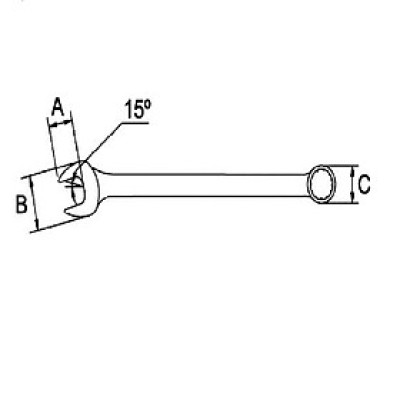 Cờ lê vòng miệng 16mm Ega Master 61735