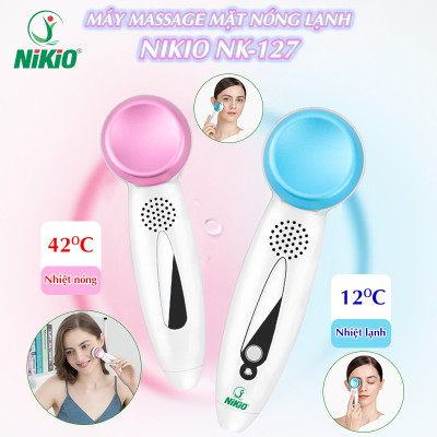 Máy massage mặt Nikio NK-127 - Điện di tinh chất, massage nóng lạnh trẻ hóa da mặt