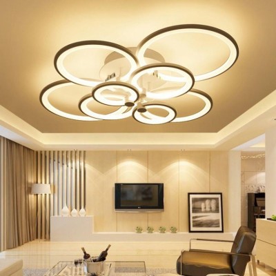 Đèn LED Mâm Ốp Trần MN007 , LED tô điểm Phòng Khách, Đèn ốp trần buồng nghỉ - 3 cơ chế Sáng DT