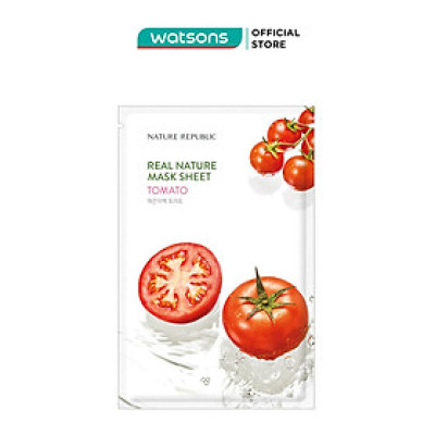 Mặt Nạ Giấy Nature Republic Chiết Xuất Cà Chua Tự Nhiên Real Nature Tomato Mask 23ml