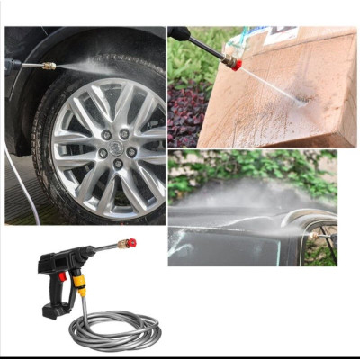 Máy Rửa Xe Xịt Rửa Cầm Tay Dùng Pin 48V Áp Lực Cao Phun Nước Đa Năng tặng bình tạo bọt