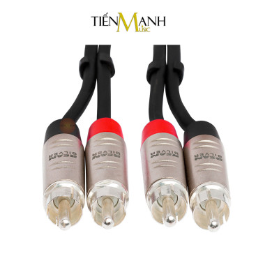 Cặp Dây Cáp Loa Kiểm Âm Hosa Rean by Neutrik 2 Đầu Hoa Sen RCA Pro Stereo TRS HRR-003X2, HRR-005X2, HRR-010X2, HRR-015X2, HRR-020X2, HRR-050X2, HRR-075X2, HRR-100X2 Studio Monitor Cable Hàng Chính Hãng
