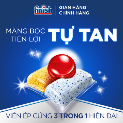 Viên rửa chén bát Finish Quantum túi 21 viên