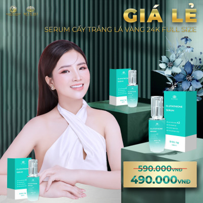 Serum Mychi - Serum cấy trắng lá vàng 24k glutathione